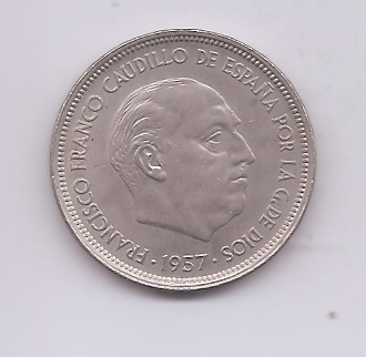 ESTADO ESPÀÑOL (FRANCO) DEL AÑO 1957*67 DE 50 PESETAS